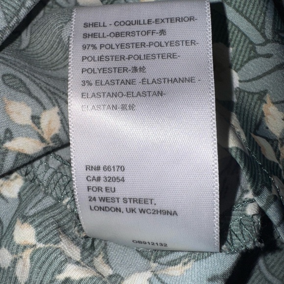 Urban Outfitters Floral Green Slip cowl neck Dress. EUC Size Small - Picture 12 of 14